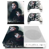New Skin Sticker Decal For Xbox One S Console and 2 Controllers For Xbox One Slim Skins Sticker - A Plague Tale Innocence