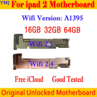 Original Free iCloud for ipad 2 Logic board,A1396/A1397/A1395 Mainboard for ipad 2 Motherboard With IOS System,16GB/32GB Plate