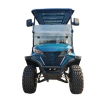 Wholesale Popular Powerful 7.5KW Motor Hunting Off Road Golf Cart CE Certificate 6 Seats Lifted Electric Golf Cart White