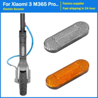 ABS Reflective for Xiaomi M365 Electric Scooter Pro Pro2 Front Tube Night Warning Bicycle Motorcycle Yellow Safety Accessories