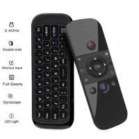 Mini Air Mouse Wireless Keyboard Remote Control 2.4G BT IR Learning 6-Axis gyroscope Motion Sense for Smart TV Android TV Box PC