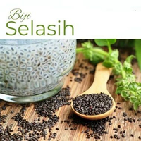 Biji SELASIH - 1 KG Premium | Basil Seed Original untuk Minuman, Dessert & Es Buah
