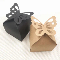20pcs/lot Black/Kraft box for packaging handmade soap paper boxes/candy gift box and butterfly kraft box packing wedding gift