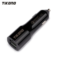 Tikono Qualcomm Quick Charge 3.0 Double USB Car Charger For HTC One A9 LG G5 Xiaomi Mi 5 Mi Max Samsung QC 3.0 Fast Car Charger