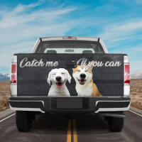 Dachshund Truck Tailgate Wrap, Dachshund Every Snack You Make I'll Be Watching You, Tailgate Wrap