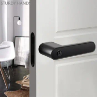 Indoor Universal Single Tongue Magnetic Lockset Zinc Alloy Bathroom Door Locks Kitchen Balcony Door Lock Home Hardware Supplies