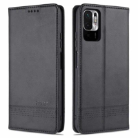 Business Stand Case for Redmi Note 10 5G Magnetic Cover Note10 5G Wallet Pouch with Card Slot Money Pocket
