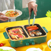 Nồi Lẩu 2 Ngăn Chống Dính Tiện Lợi, Dễ Sử Dụng Nồi Điện Nồi Lẩu Điện