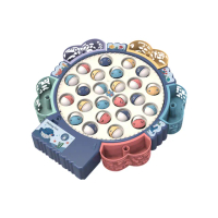 【JoyNa】電動旋轉磁性釣魚玩具(釣魚玩具/釣魚盤/親子互動/益智玩具/專注力訓練)