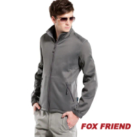 【橋登FOX FRIEND】中層衣 SUPER STRETCH 內刷毛保暖 高性能排汗快乾 全開襟(789)