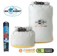 【【蘋果戶外】】Sea to summit AEDS3GY 灰 輕量防水透氣收納袋『70D/eVent/3~35L』EVAC DRY SACKS防水內袋 打包袋 收納袋 STSAEDS3GY
