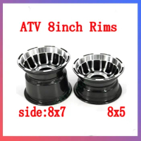 8 Inch Bearing Wheel Hub ATV Aluminum Rims Use19X7.00-8 Tyre 20x7-8 21x7-8 Vacuum Tires for Go-kart Four Wheel Motorcycle