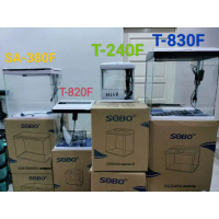 HotSaleSobo Mini/Small Aquarium Set T-240F, T820F, T830F, SA-380F Top Filter with LED Light and Pump