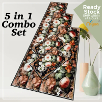 MYNA | Karpet Set 5in1 Anti-slip Tidak Licin Dapur Tandas Alas Kaki | Carpet 5in1 Set Anti-slip