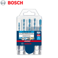 Bosch Hexagon Shank Drill Bit 4/5/6/6/8mm 5Pcs Tile Wood/Glass/Ceramic/Cement /Alloy Punching Triangle Drill Bits 2608900585