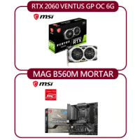【卡+板】MSI RTX 2060 VENTUS GP OC 6G PCI-E顯示卡+MSI MAG B560M MORTAR Intel 主機板