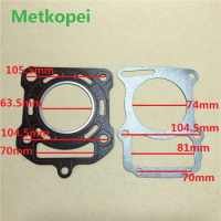 motorcycle ZS200 ZS250 cylinder block gasket for Honda Lifan Zone Zongshen 200cc 250cc ZS 200 250 engine seal parts