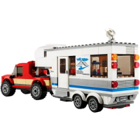 344pcs City Pickup Caravan Car Building Blocks Compatible Lepining 60182 Bricks DIY Toys for Childre