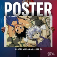 Poster Hunter x Hunter Official Anime Visual Hiasan Dinding Kamar Eksklusif Dekorasi Seni Premium Ar