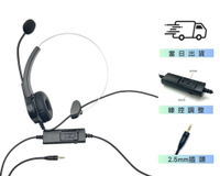 Polycom寶利通 單耳耳麥 含調音靜音 2.5MM 專用 IP311 IP321 IP331 辦公客服幫手 銀行政府單位 下單請提供型號