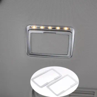 ABS Car Rear Roof Light Vanity Mirror Light Trim Frame Stickers Fit For Mercedes-Benz E S Class S320 W213 W222 Auto Accessories