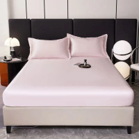 Home Comfortable Skin-Friendly New Summer Washable Ice Silk Four-Piece Set Series - Ice Silk Bed She