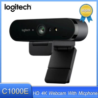 Logitech Brio 4K Webcam Ultra 4K HD Video Calling Noise-Cancelingmic HD Auto Light Correction Wide Field of View Works For PC