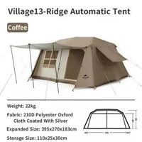 TENDA NATUREHIKE CNH22ZP004 VILLAGE 13 TENDA CAMPING KAPASITAS 5-8 ORG village13