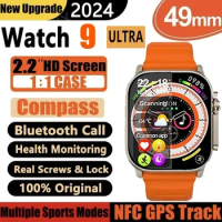 2024 New Smart Watch 9 Ultra Gen 2 Watch Ultra IWO Ultra NFC Smartwatch Series 9 Bluetooth Call 2.2 Inch Wireless Fitness Watch