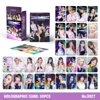 การ์ด Lomo เลเซอร์โฮโลแกรม, 30 ชิ้น, การ์ดโฟโต้การ์ดโฮโลแกรม, การออกแบบ SAKURA KIM CHAEWON, HUH YUNJ