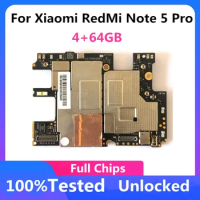 Unlocked Mainboard MB For Xiaomi Redmi Note 5 Pro Motherboard 128GB Original Main Circuits Board with Global Firmware