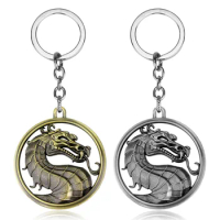 Game real person quick fight, Magic Palace Empire fighting game logo keychain Mortal Kombat alloy pendant,car keychain