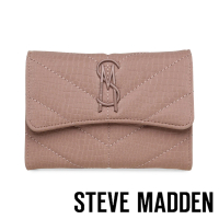 【STEVE MADDEN】BASHA-C 斜紋皮夾式信封包(藕粉色)