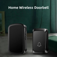 New Home Welcome Doorbell Intelligent Wireless Doorbell Remote EU US Plug Smart Door Bell Chime 12V 23A Battery Transmitter