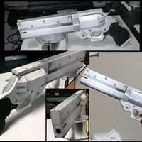 1: 1 Firearm Revolver Vash Gun 3D Paper Model DIY Handmade Pistol Toy