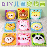 DIY Merajut Benang - Kit Crafting Montessori - Kerajinan Menjahit Anak DIY Tas Rabbit