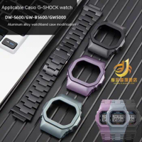 FOR Casio DW-5600/DW-B5600 Watch Strap Aluminum Alloy Modified Small Square Case Chain Accessories