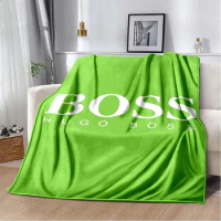 Fashion Print Luxury H-Hugo-Boss-Brand Blanket Soft Flannel Blanket Sofa Couch Bedspread