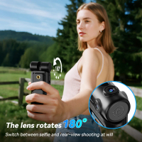 Body Wearable Camera, 1080P HD Recorder with 3 IR Lights Night Vision, 5X Digital Zoom, 180 ° Rota