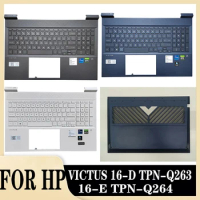 Original US Keyboard /Bottom Case 16.1 Inch For HP VICTUS 16-D TPN-Q263 16-E TPN-Q264 Laptop Lower Bottom Base/palmrest keyboard