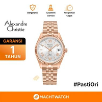 Jam Tangan Pria Alexandre Christie Passion AC 5013 MD BRGSL-3 Men Silver Dial Rose Gold Stainless St