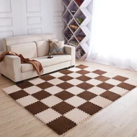 Splicing velvet floor mat suede carpet puzzle foam pad eva bedroom full floor household floor mat
