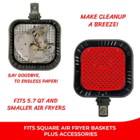 Reusable Air Fryer Liners Mats Accessories For Cosori,Instant Vortex,Power XL,Ninja