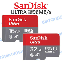 SanDisk ULTRA 16G Micro SDHC【98MB/s 653X】記憶卡 公司貨【中壢NOVA-水世界】【APP下單4%點數回饋】