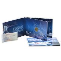 真典2018年中國高鐵普通紀念幣 10元流通 高鐵復興號 單枚卡冊裝