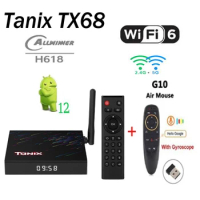 Tanix TX68 Smart TV BOX Android 12 Allwinner H618 Wifi6 5G Wifi BT5.0 AV1 4K Media Player Set top box pk T95z MAX H618