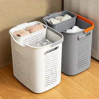 日式分類洗衣籃 子母分格髒衣籃(玩具籃 收納籃 內衣籃)