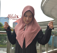 Paket Hemat 3 Pcs Khimar Ceruty 2 layer Andini kerudung  pink