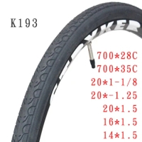KENDA Bicycle Tire K193 Mountain MTB Road Bike Tires Tyre 14 16 18 20 24 26*1.25/1.5 700c 700x25c/28c/32c/35c/38c/40c Bike Parts