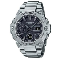 【CASIO 卡西歐】G-STEEL系列 藍芽連線 X 太陽能電力 多功能腕表(GST-B400D-1A)